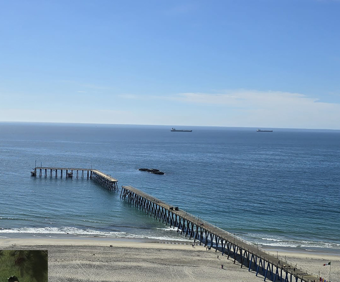 Ocean view from the condos